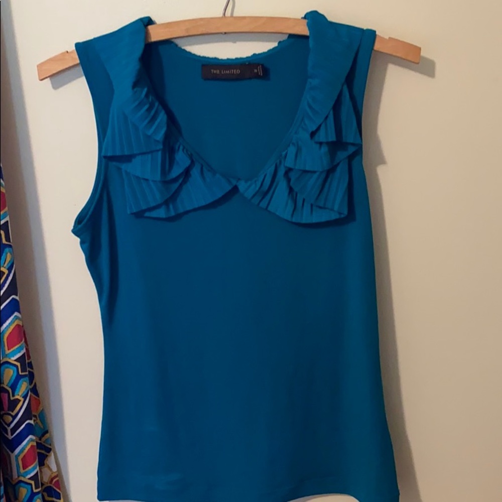 The limited pleated ruffle blouse